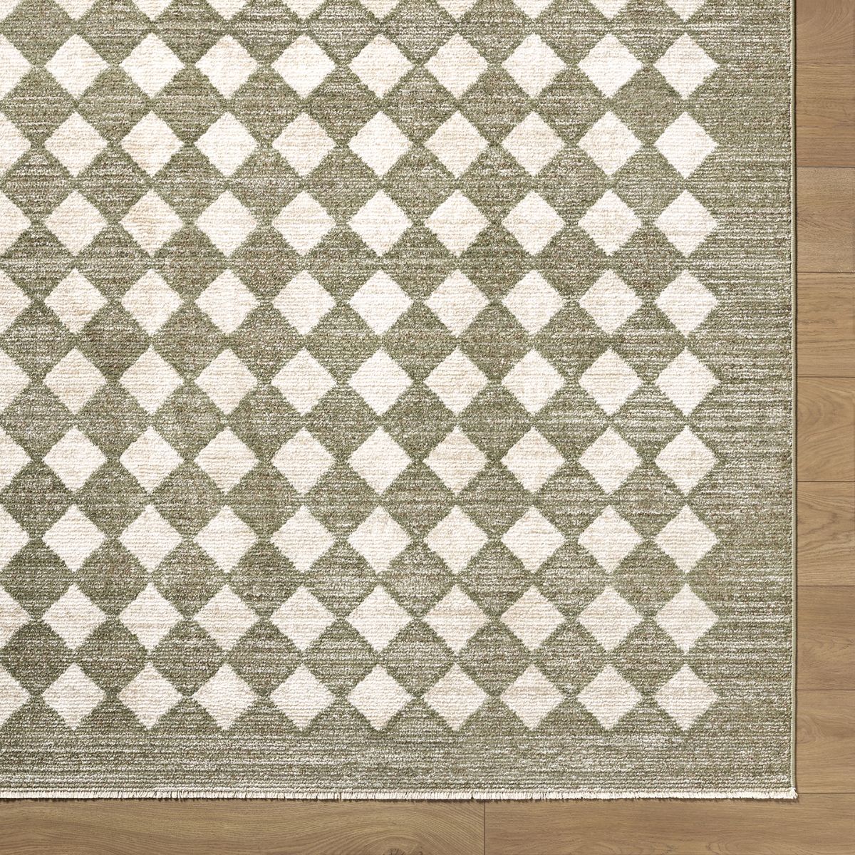 Surya Livabliss Myrtle Avenue V Galey Alix Geometric Diamond Fringe Rug