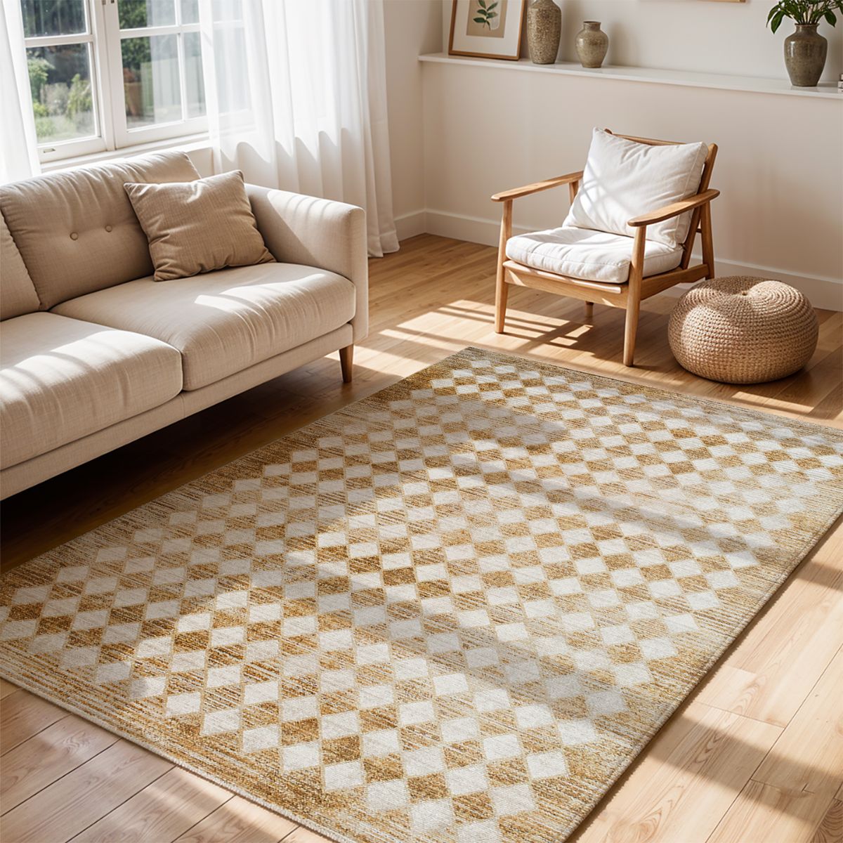 Surya Livabliss Myrtle Avenue V Galey Alix Geometric Diamond Fringe Rug