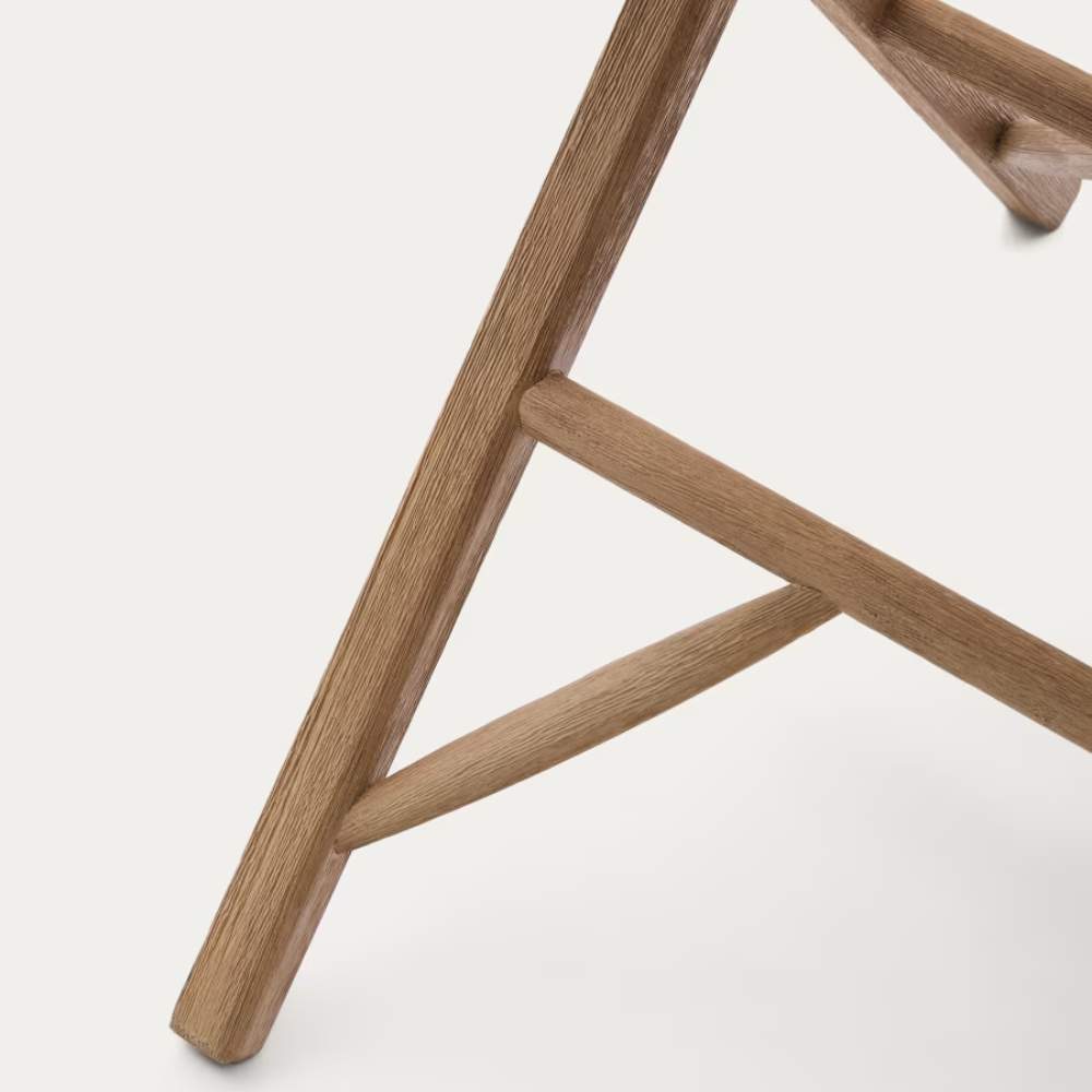 Kave Home Dandara Folding Table in FSC 100% Solid Acacia Wood, 66 x 66 cm