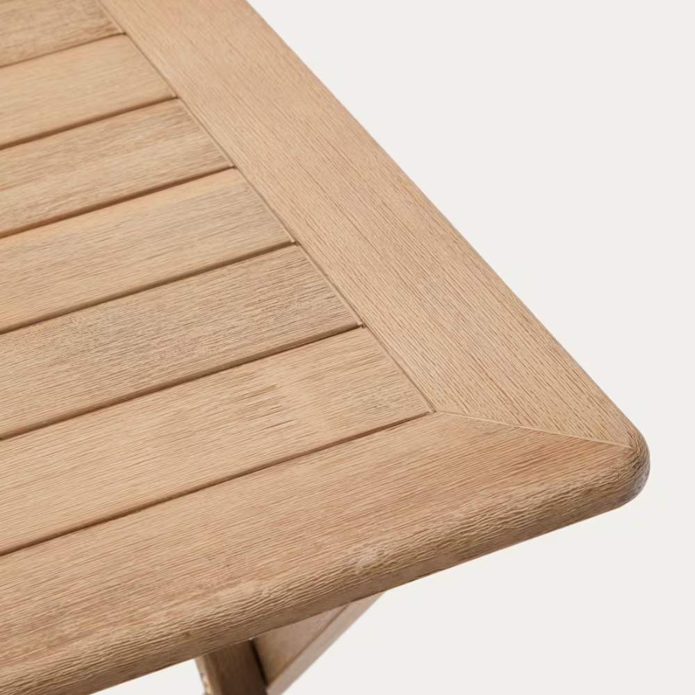 Kave Home Dandara Folding Table in FSC 100% Solid Acacia Wood, 66 x 66 cm