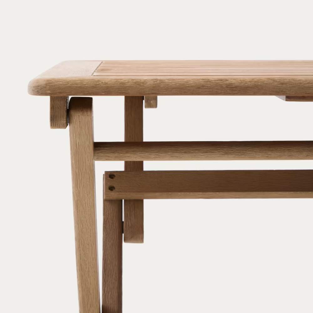 Kave Home Dandara Folding Table in FSC 100% Solid Acacia Wood, 66 x 66 cm