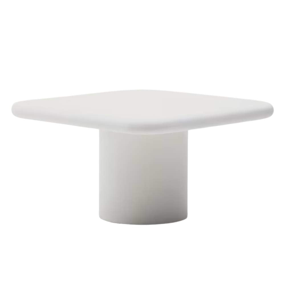 Kave Home Addaia White Cement Table – 135 x 135 cm