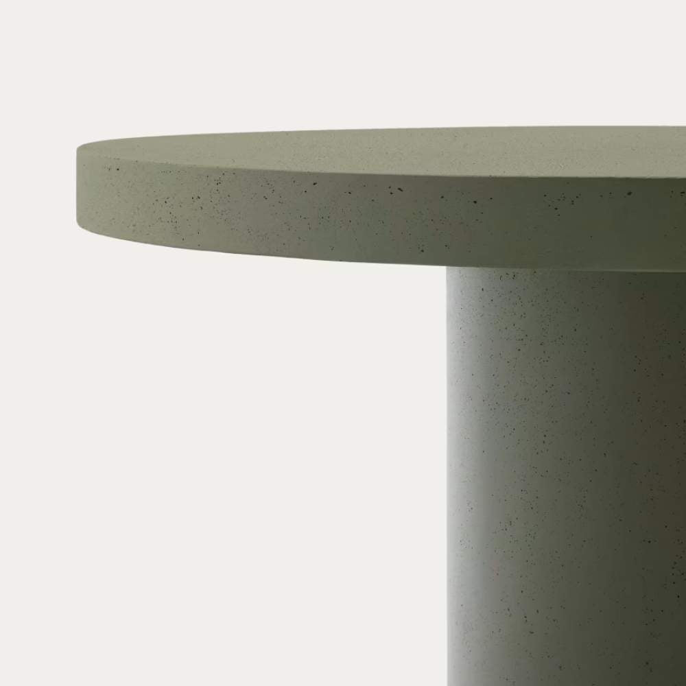 Kave Home Aiguablava Green Cement Round Table Ø120cm