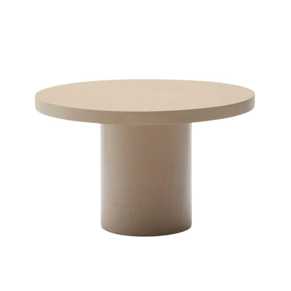 Kave Home Aiguablava Beige Cement Round Table Ø120cm