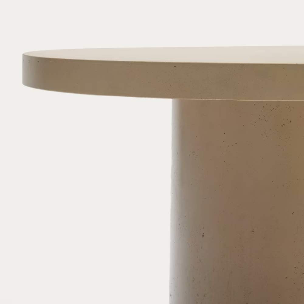 Kave Home Aiguablava Beige Cement Round Table Ø120cm