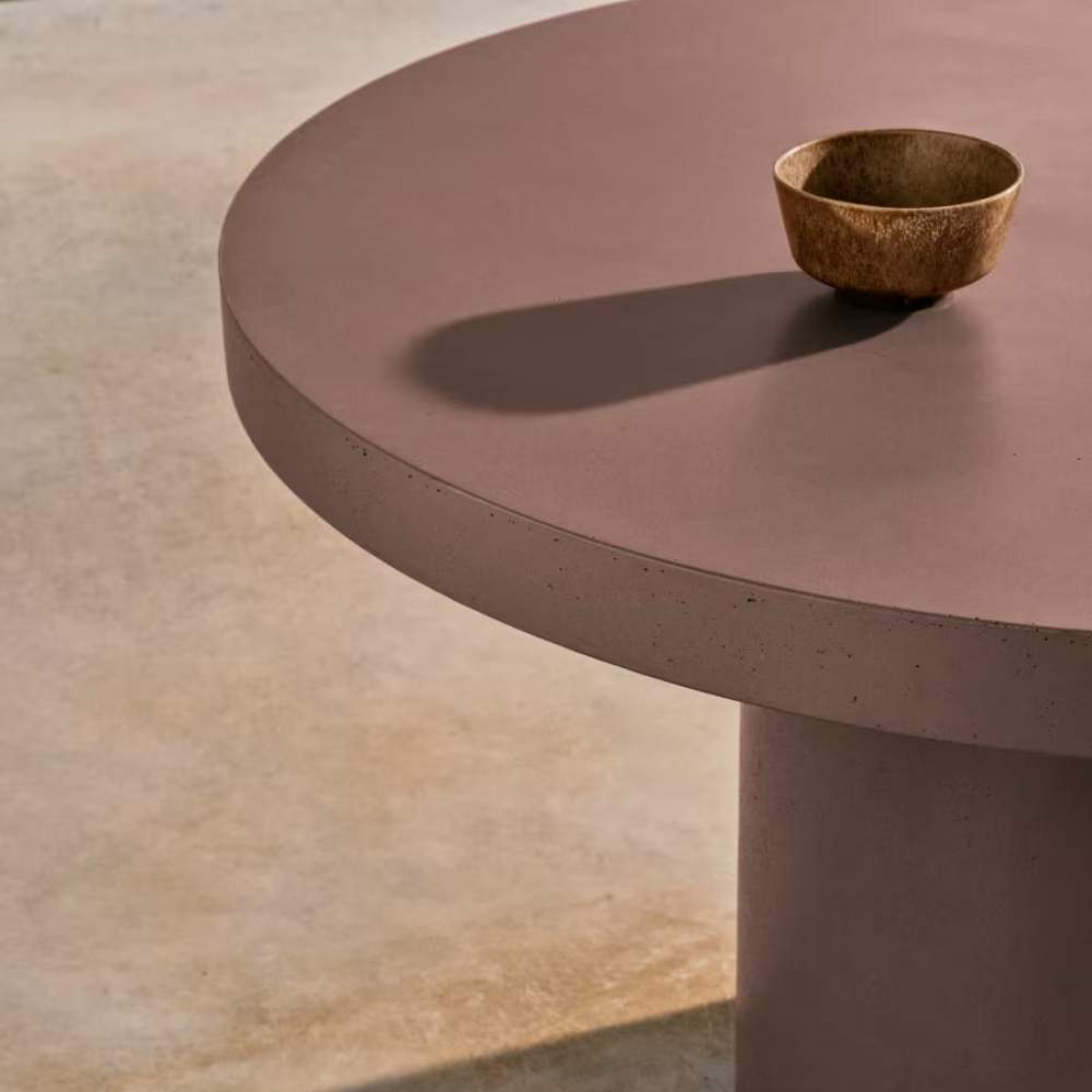Kave Home Aiguablava Terracotta Cement Round Table Ø120cm