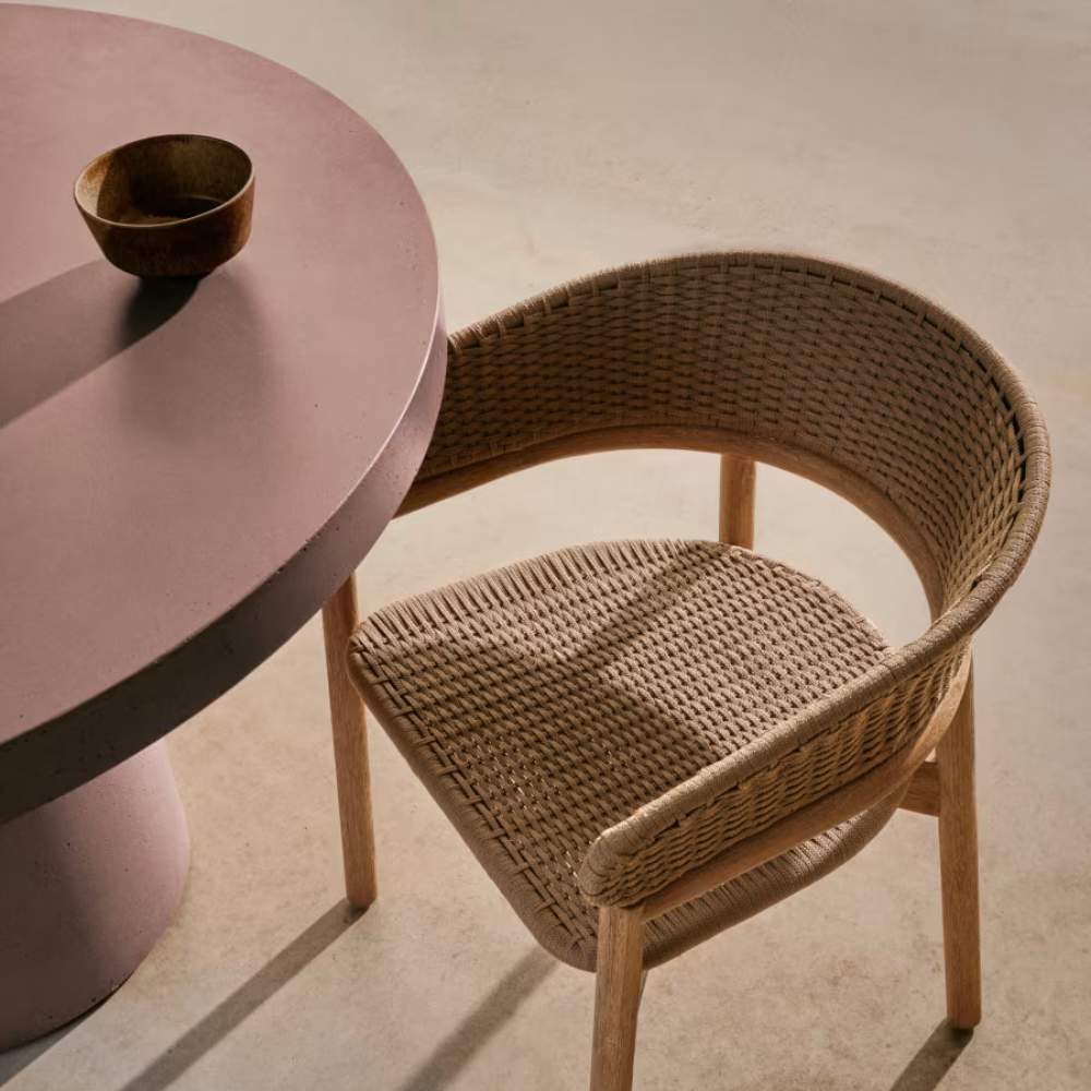 Kave Home Aiguablava Terracotta Cement Round Table Ø120cm