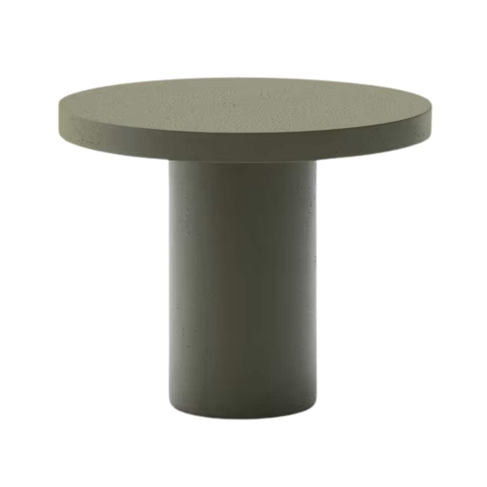 Kave Home Aiguablava Green Cement Round Table Ø90cm