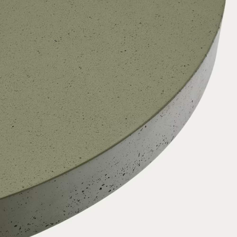 Kave Home Aiguablava Green Cement Round Table Ø90cm