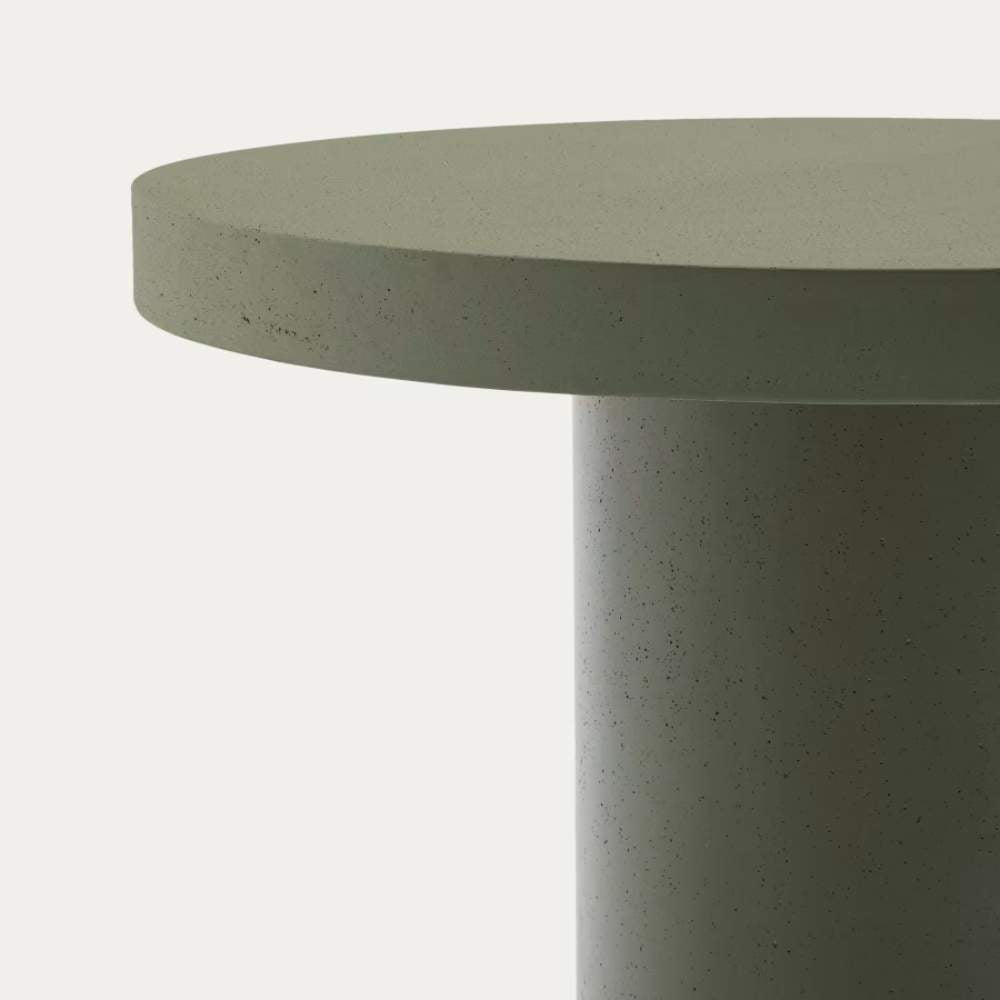 Kave Home Aiguablava Green Cement Round Table Ø90cm