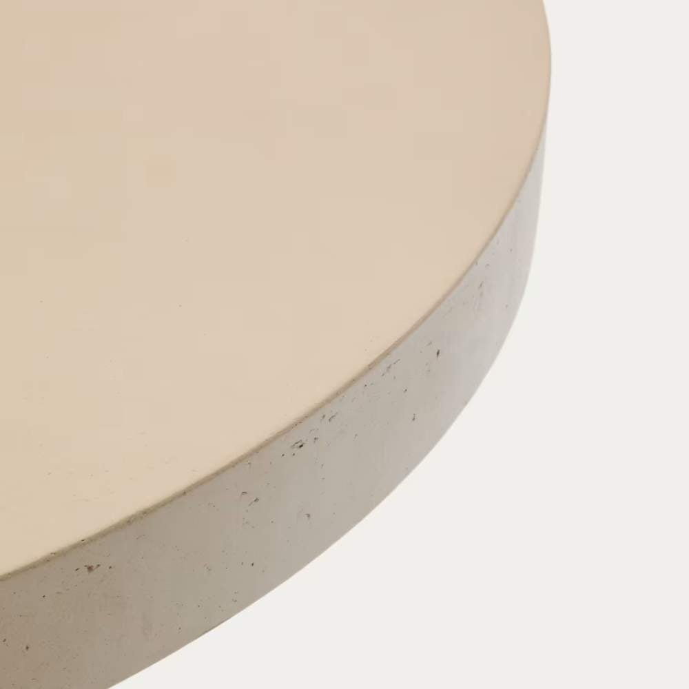 Kave Home Aiguablava Beige Cement Round Table Ø90cm