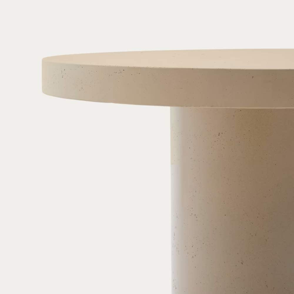 Kave Home Aiguablava Beige Cement Round Table Ø90cm