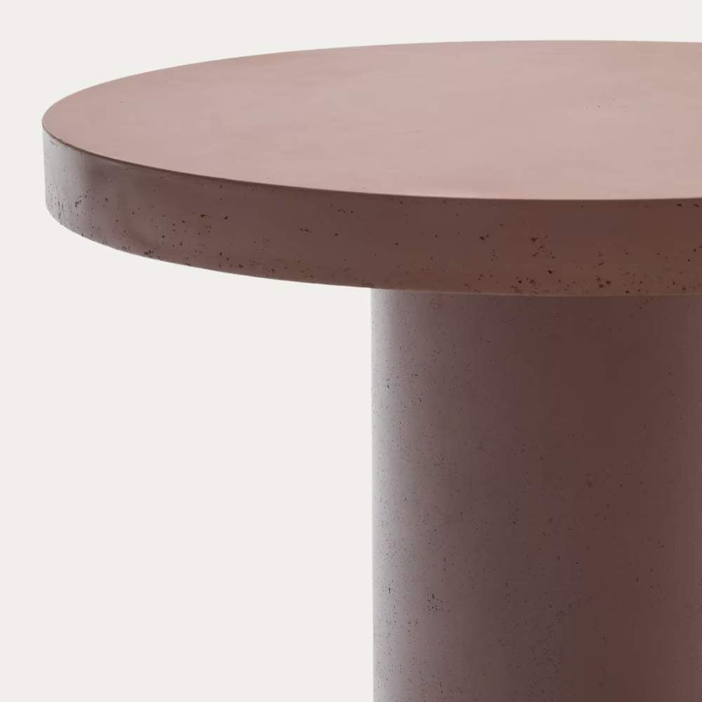 Kave Home Aiguablava Terracotta Cement Round Table Ø90cm