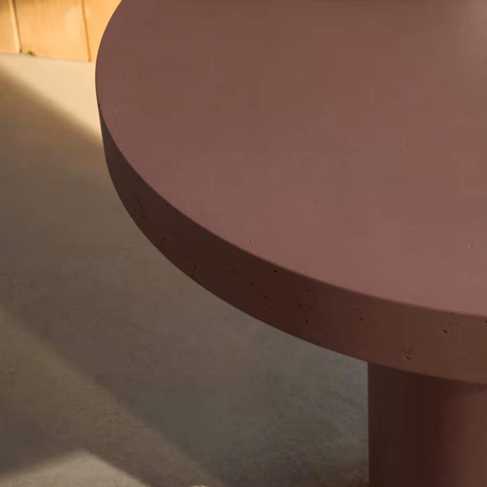 Kave Home Aiguablava Terracotta Cement Round Table Ø90cm