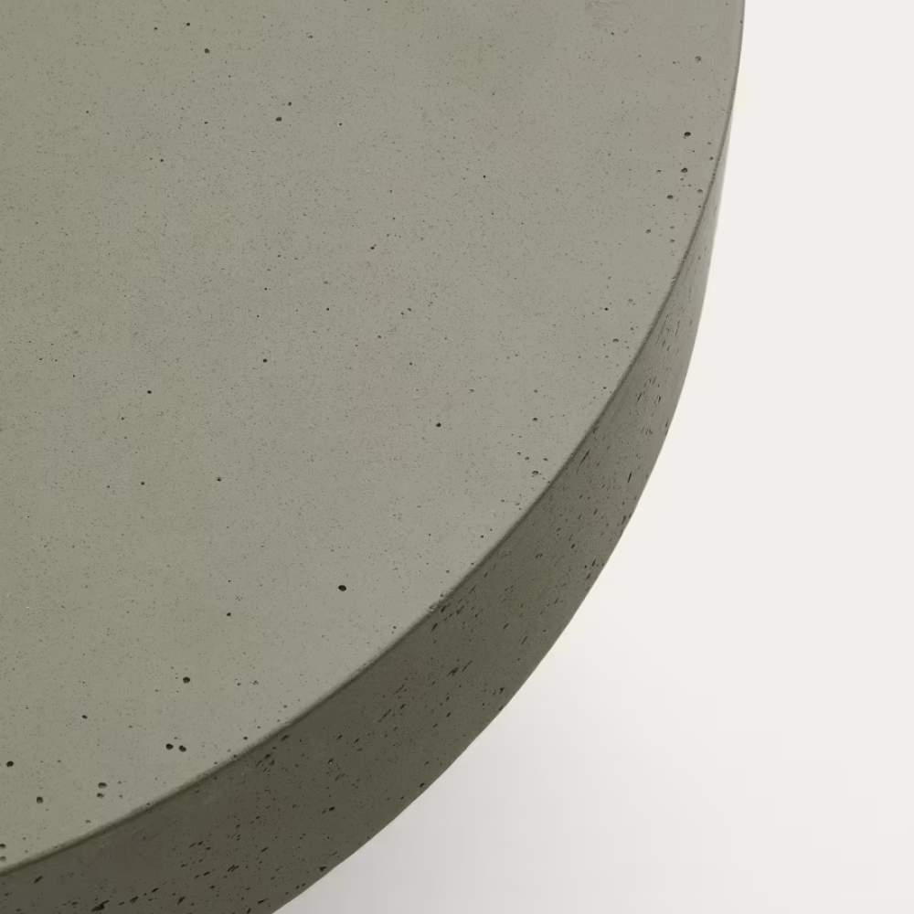 Kave Home Aiguablava Green Cement Coffee Table Ø90cm