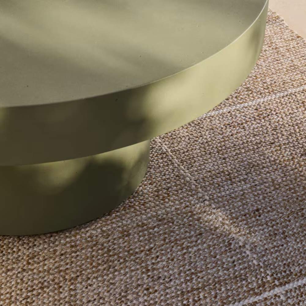 Kave Home Aiguablava Green Cement Coffee Table Ø66cm