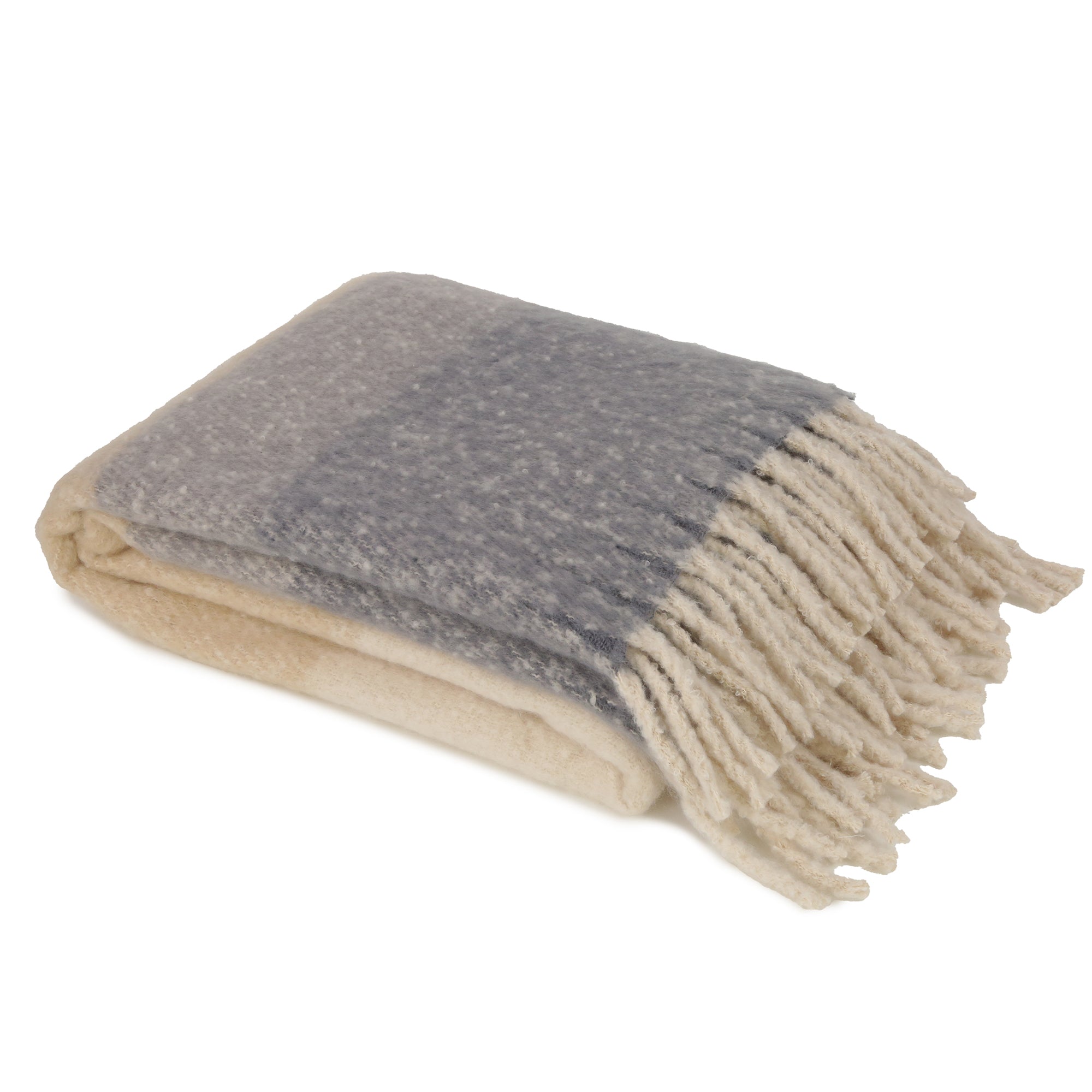 Malini Coastal Stripe Throw on Faux Mohair