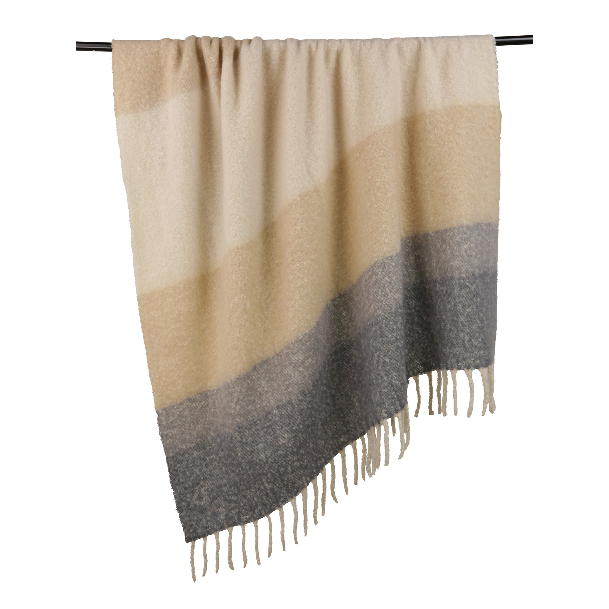 Malini Coastal Stripe Throw on Faux Mohair