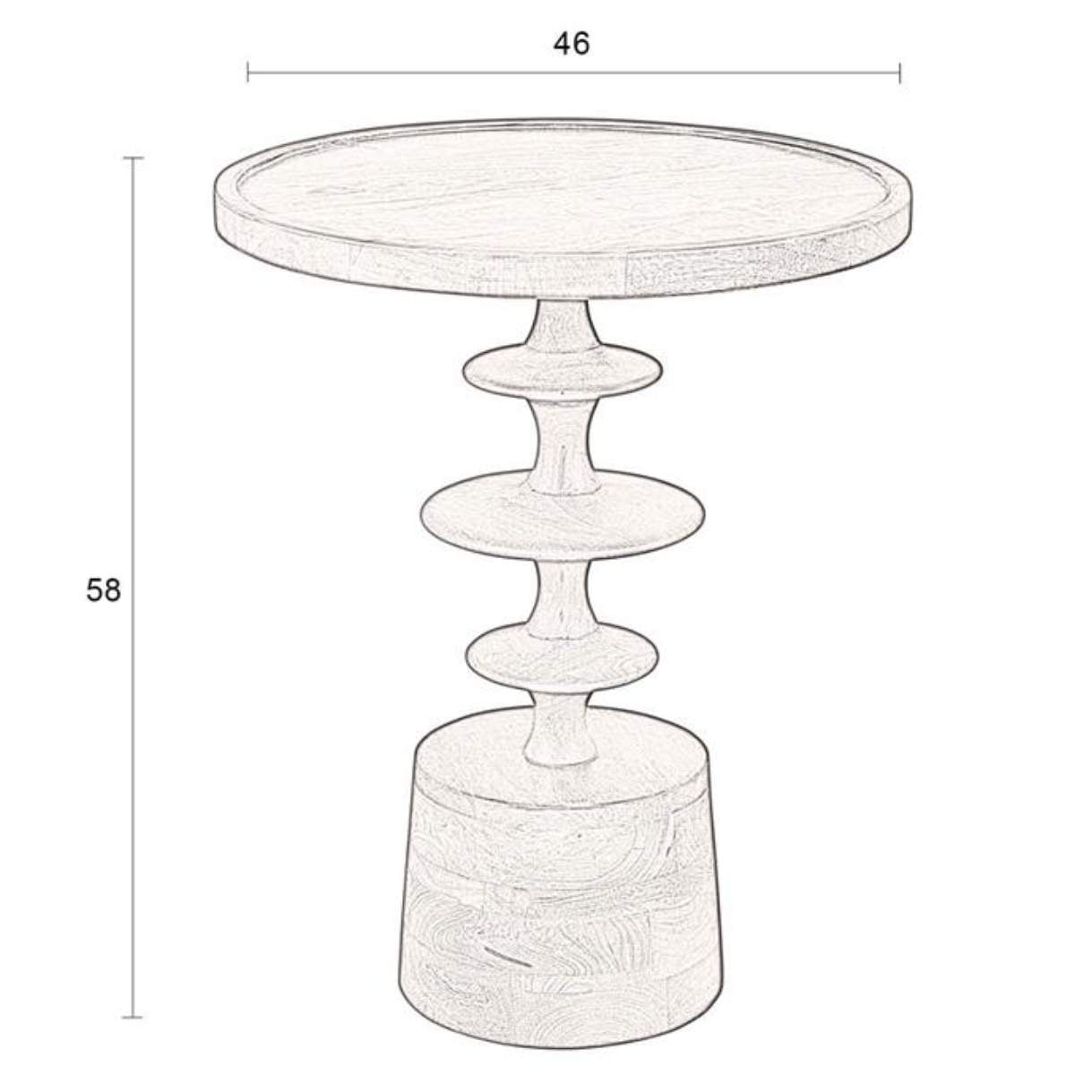 Dutch Bone Table Cath Walnut