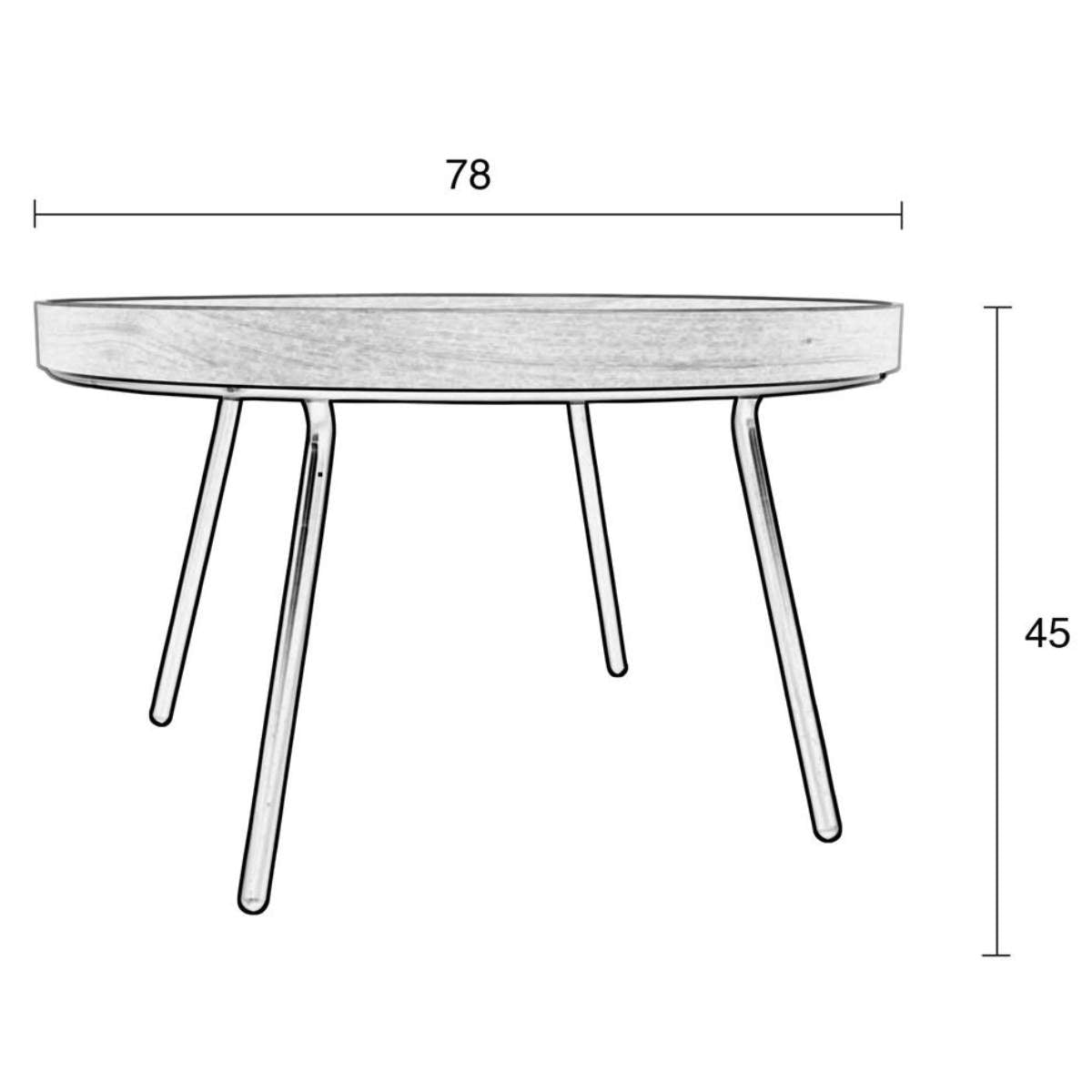 Zuiver Table Oak Tray