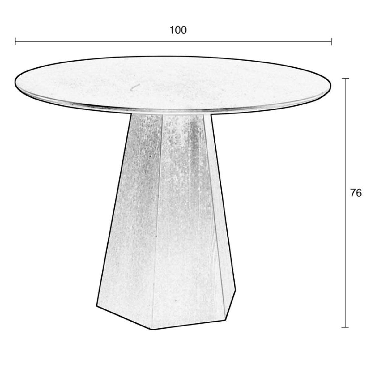 Zuiver Table Pilar Black