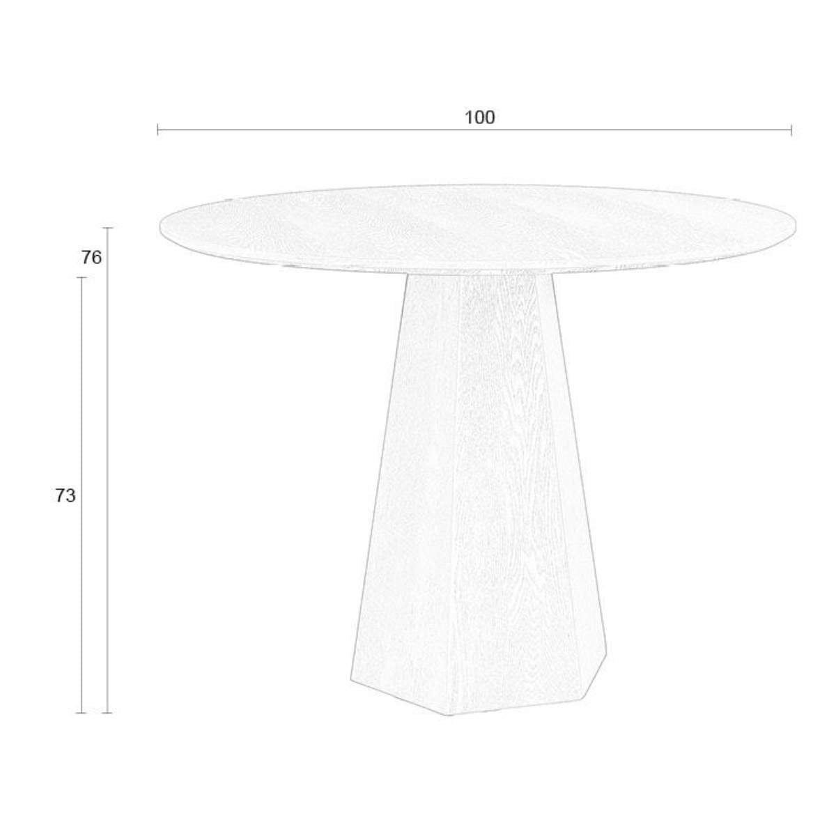 Zuiver Table Pilar Brown Rice