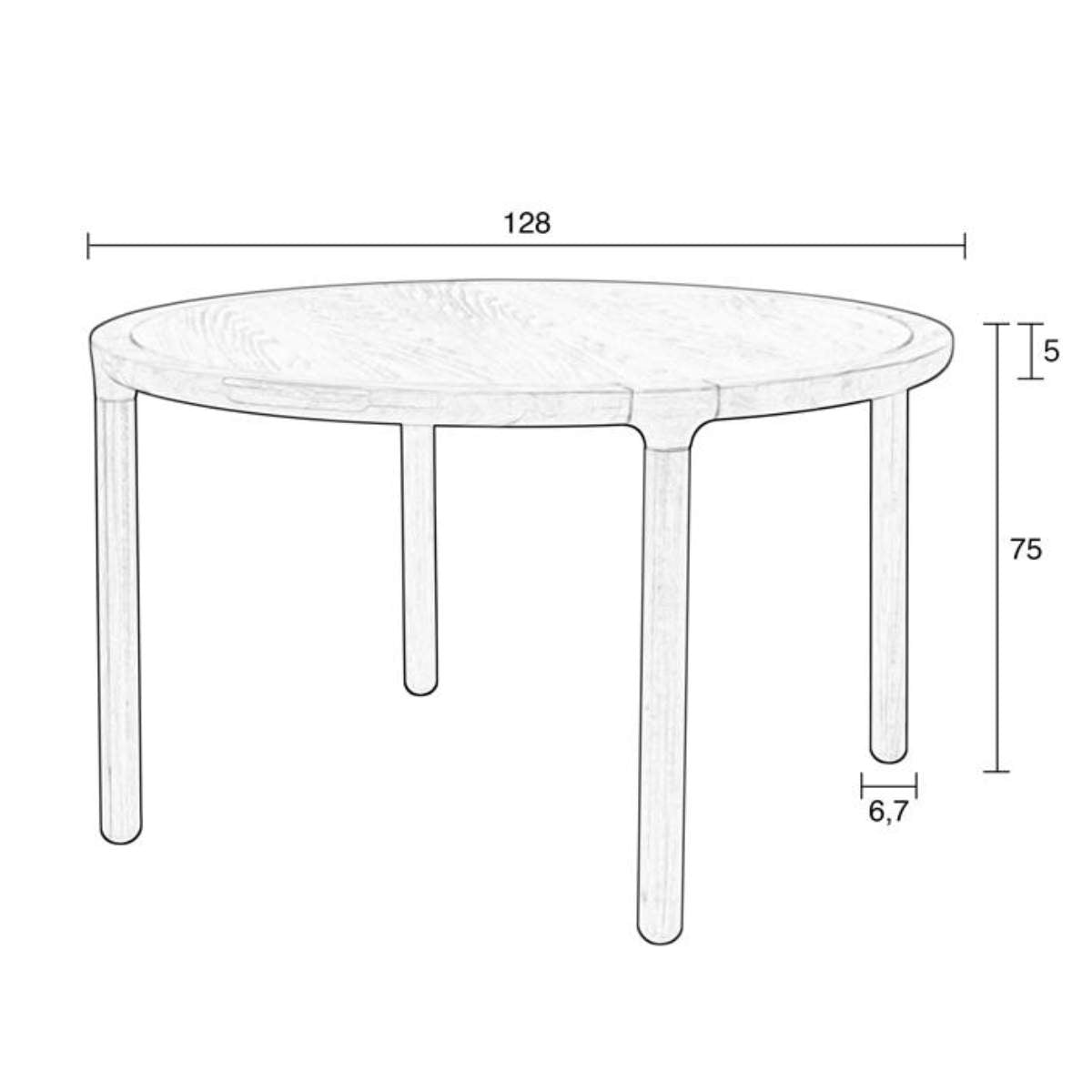 Zuiver Table Storm '128 Natural