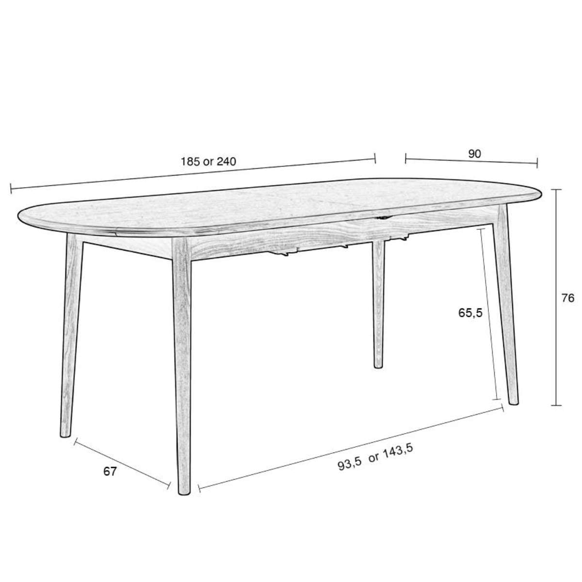 Zuiver Table Twist Oval