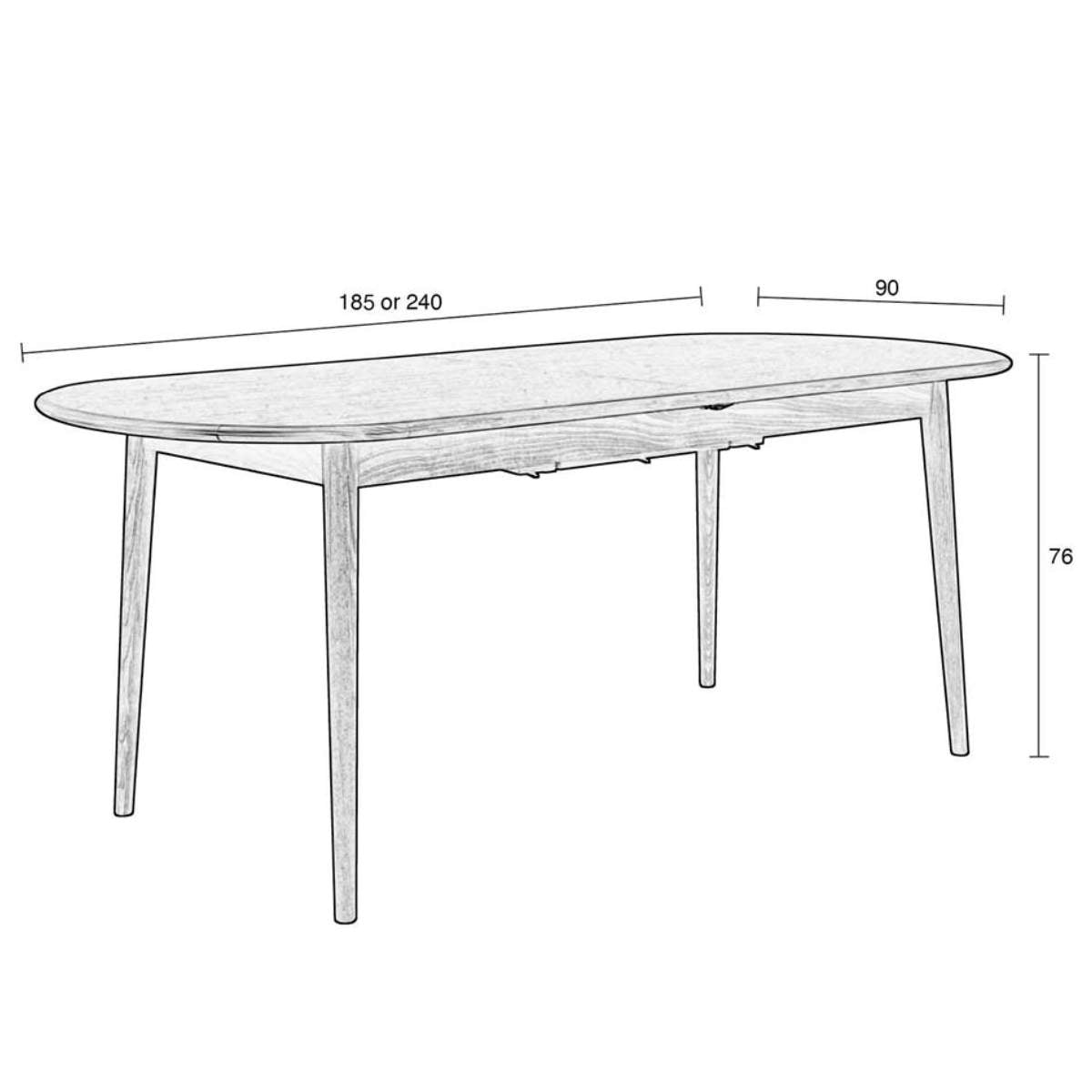 Zuiver Table Twist Oval