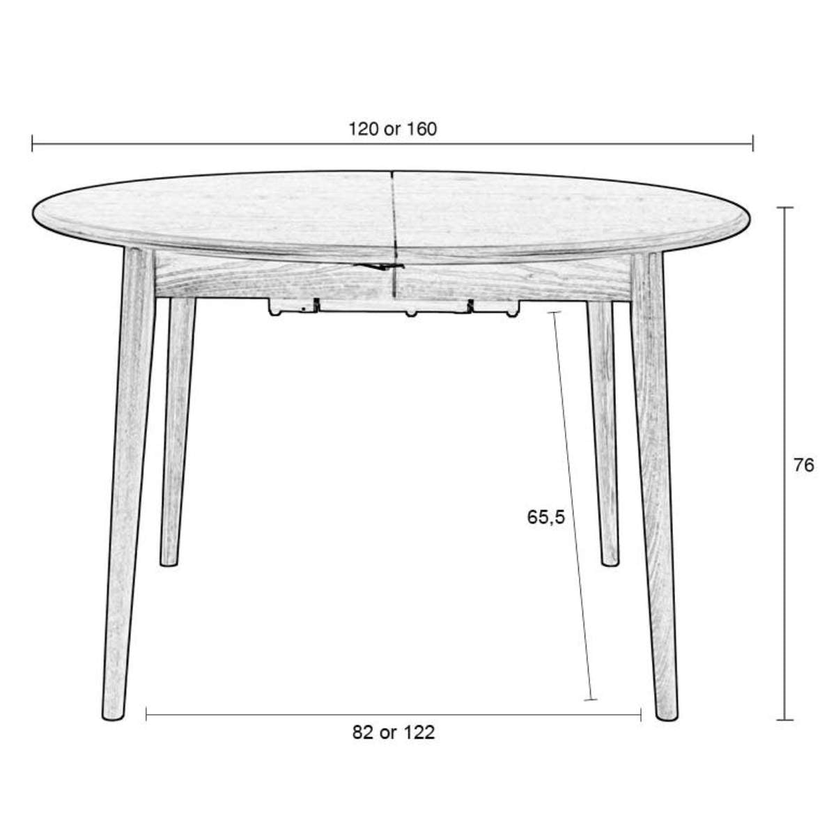 Zuiver Table Twist Round