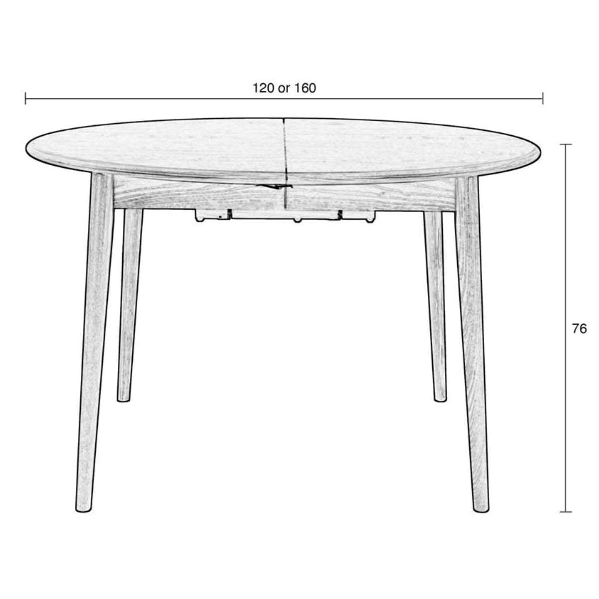 Zuiver Table Twist Round
