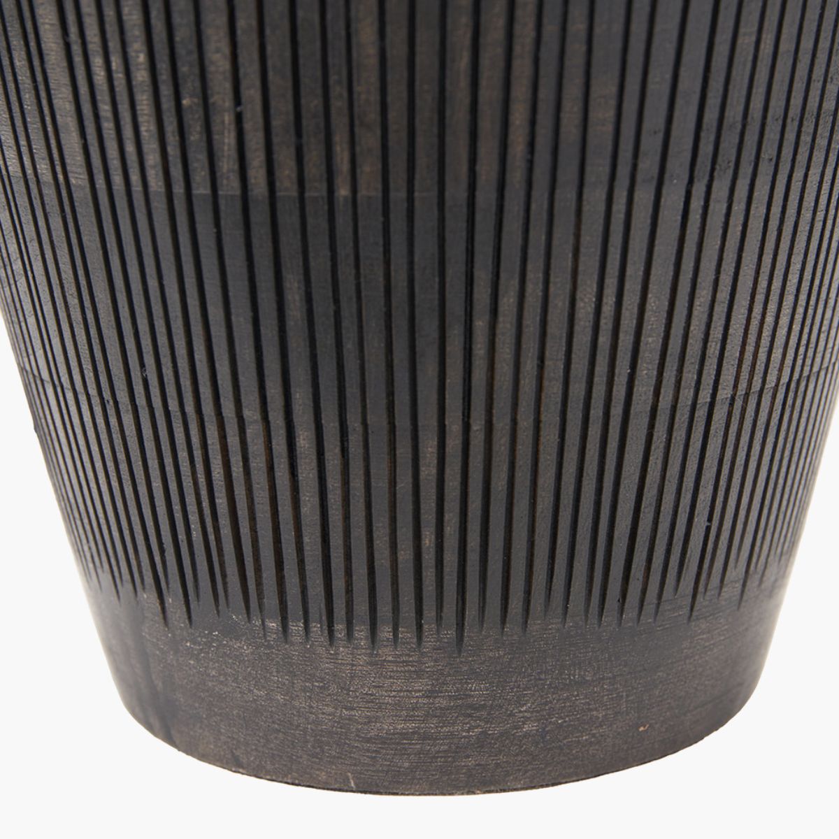 Pacific Lifestyle Taika Antique Black Textured Wood Table Lamp Base