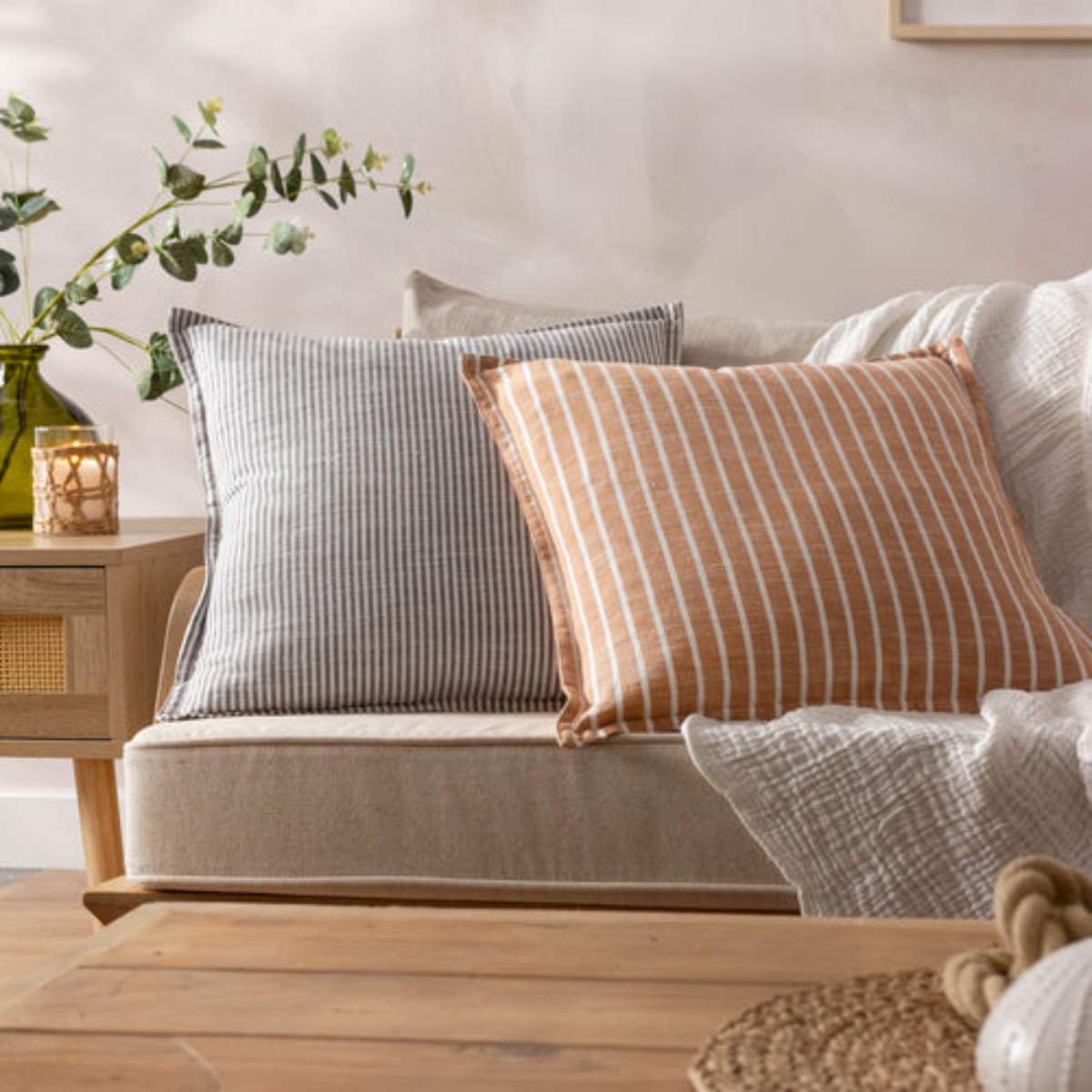 Furn Tala Stripe Reversible Cushion