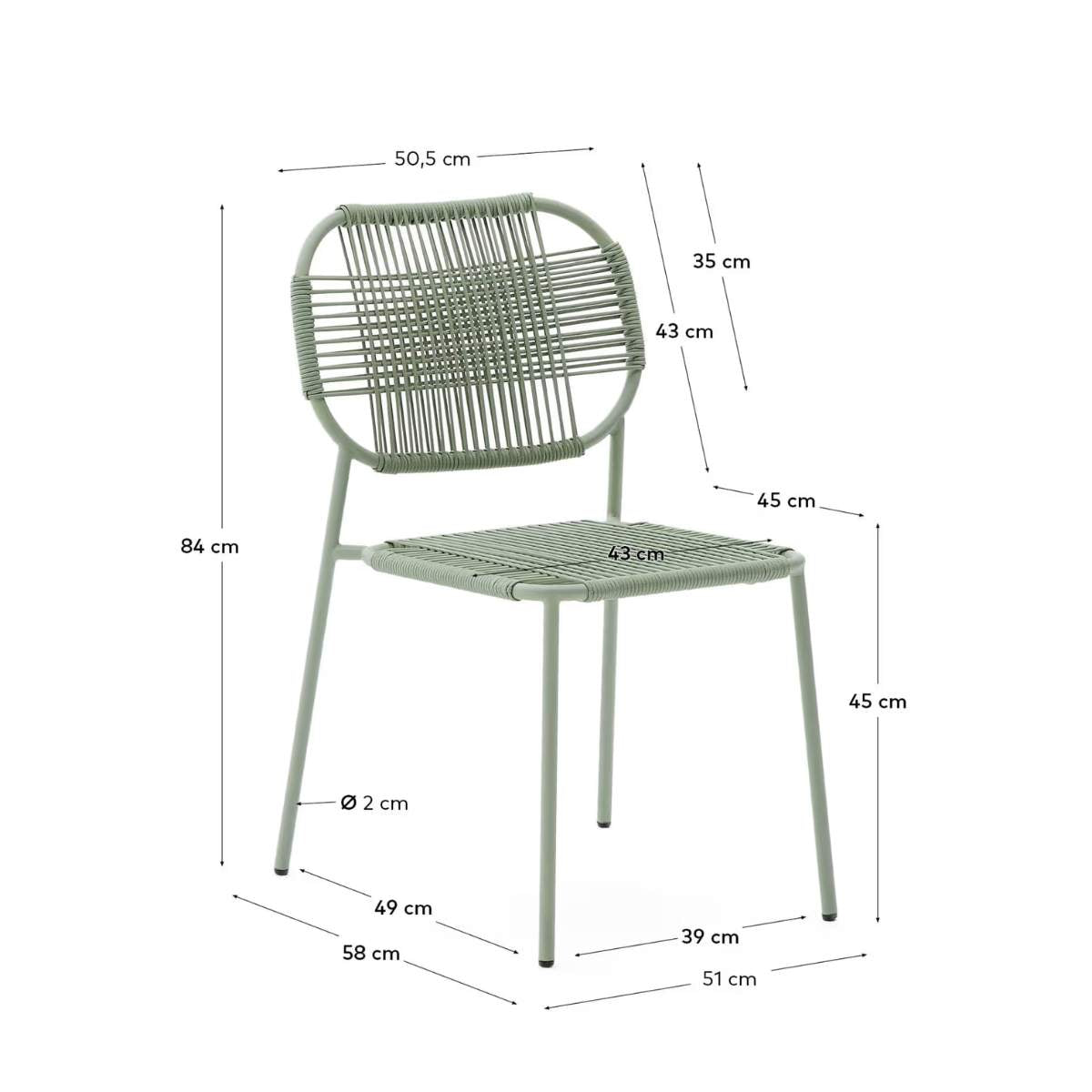 Kave Home Talaier Stackable Outdoor Chair