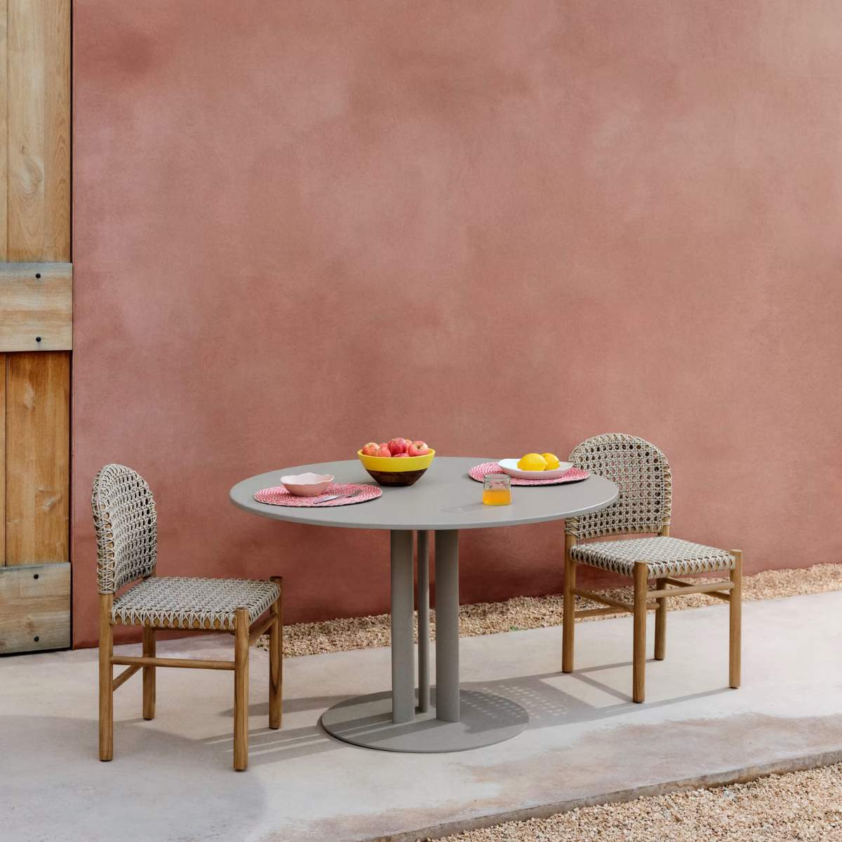 Kave Home Tavira outdoor chair in solid teak wood