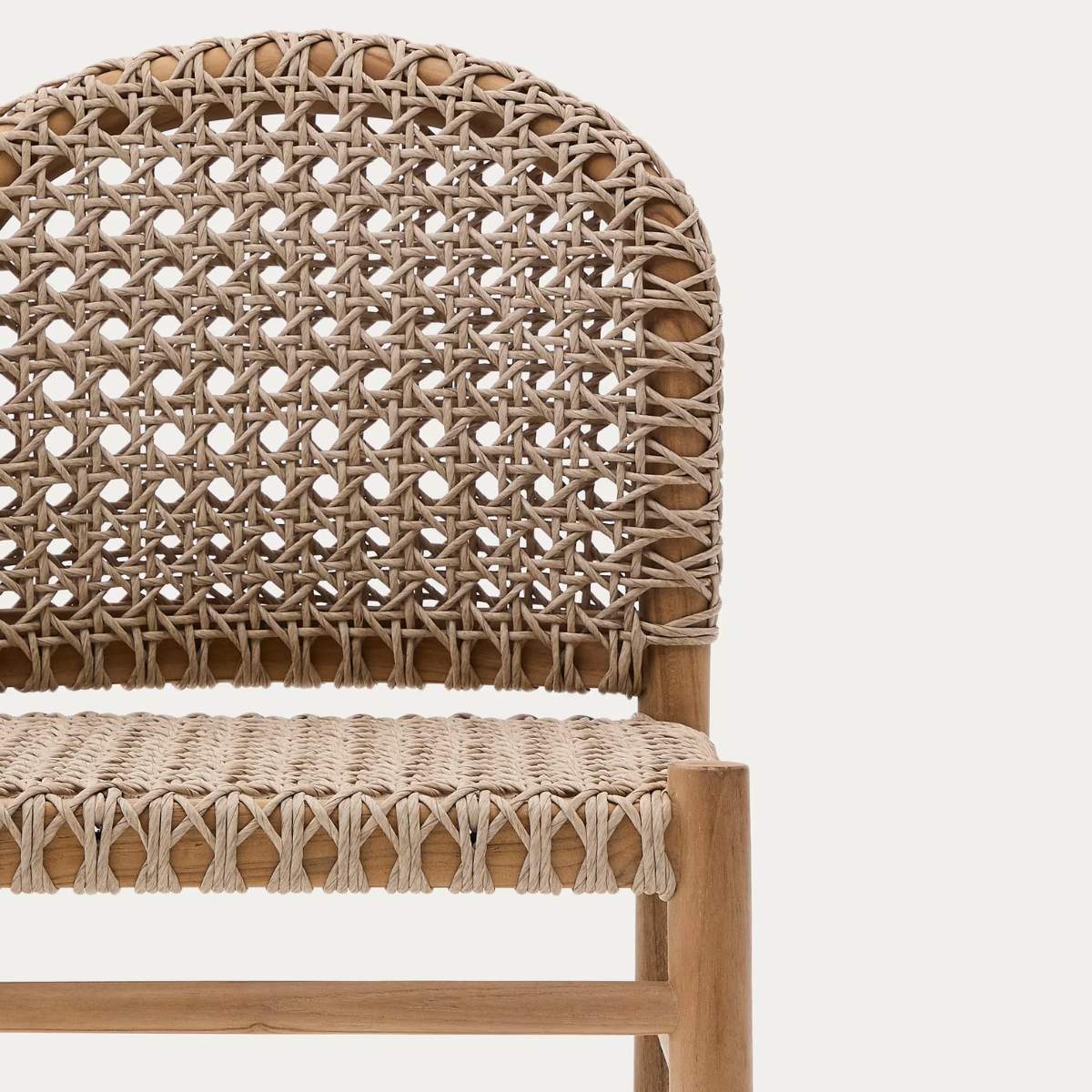 Kave Home Tavira outdoor chair in solid teak wood