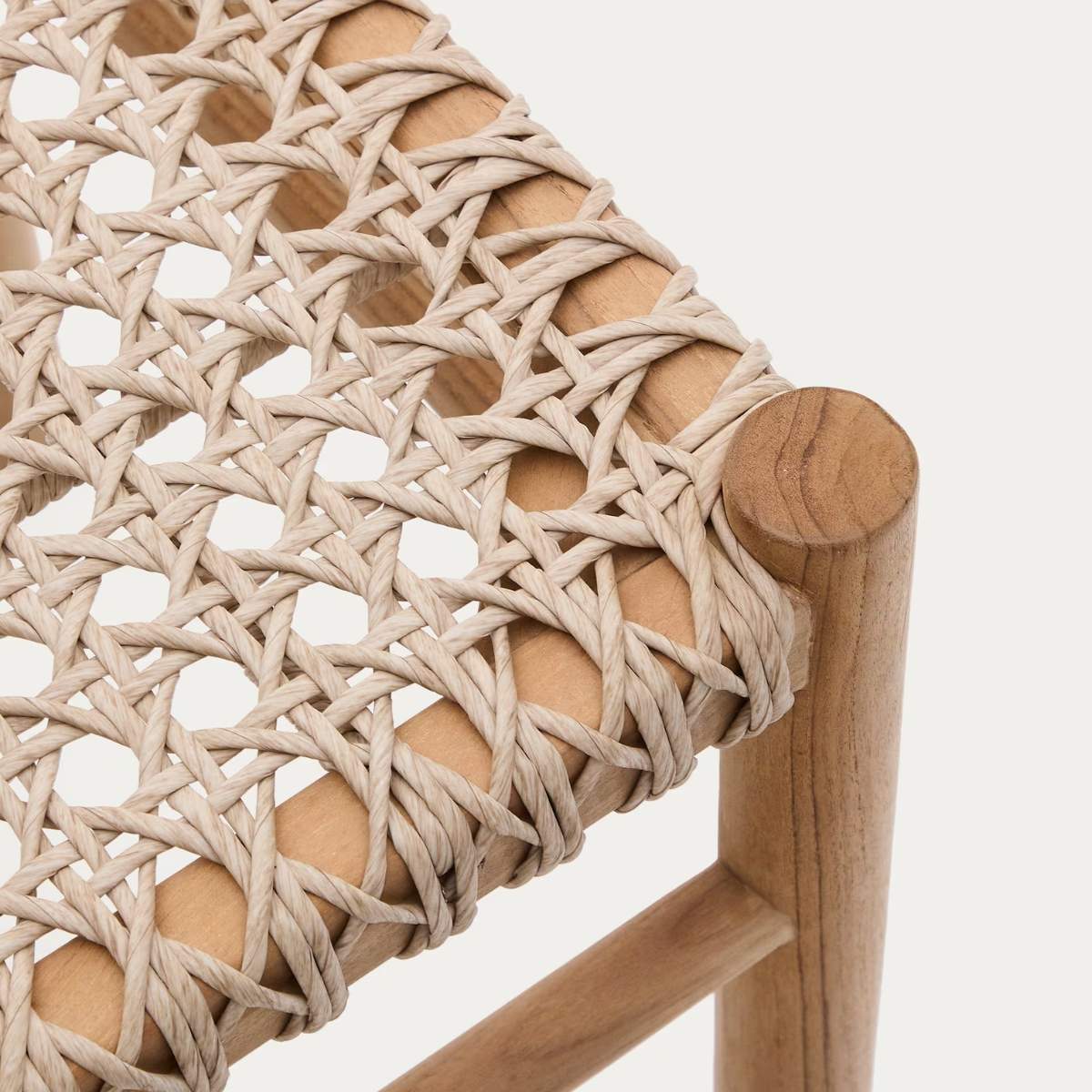 Kave Home Tavira outdoor chair in solid teak wood