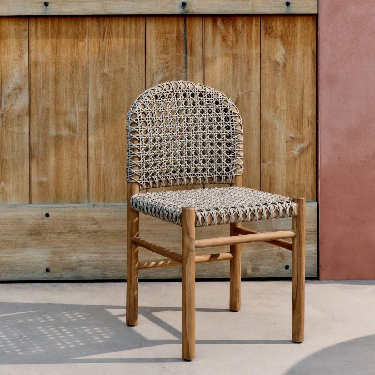 Kave Home Tavira outdoor chair in solid teak wood