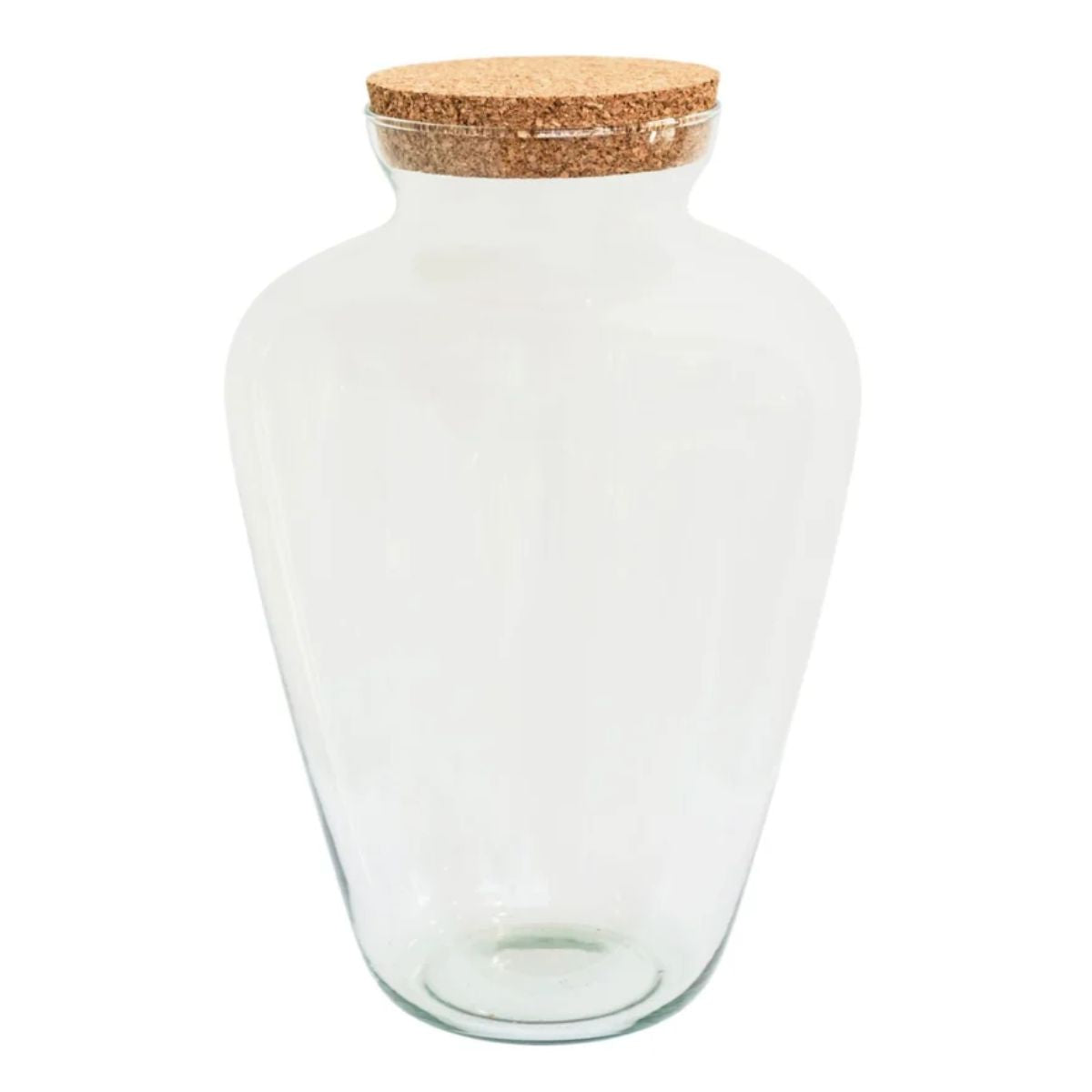 Ivyline Teardrop Cork Lid Terrarium Large H38.5cm D25cm