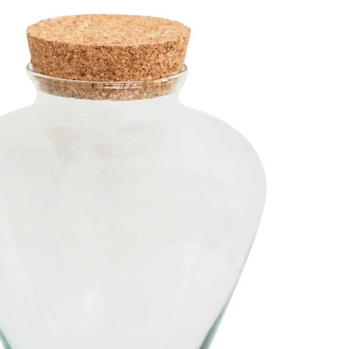Ivyline Teardrop Cork Lid Terrarium Small H22.5cm D18cm