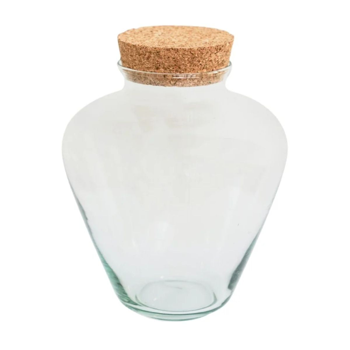 Ivyline Teardrop Cork Lid Terrarium Small H22.5cm D18cm