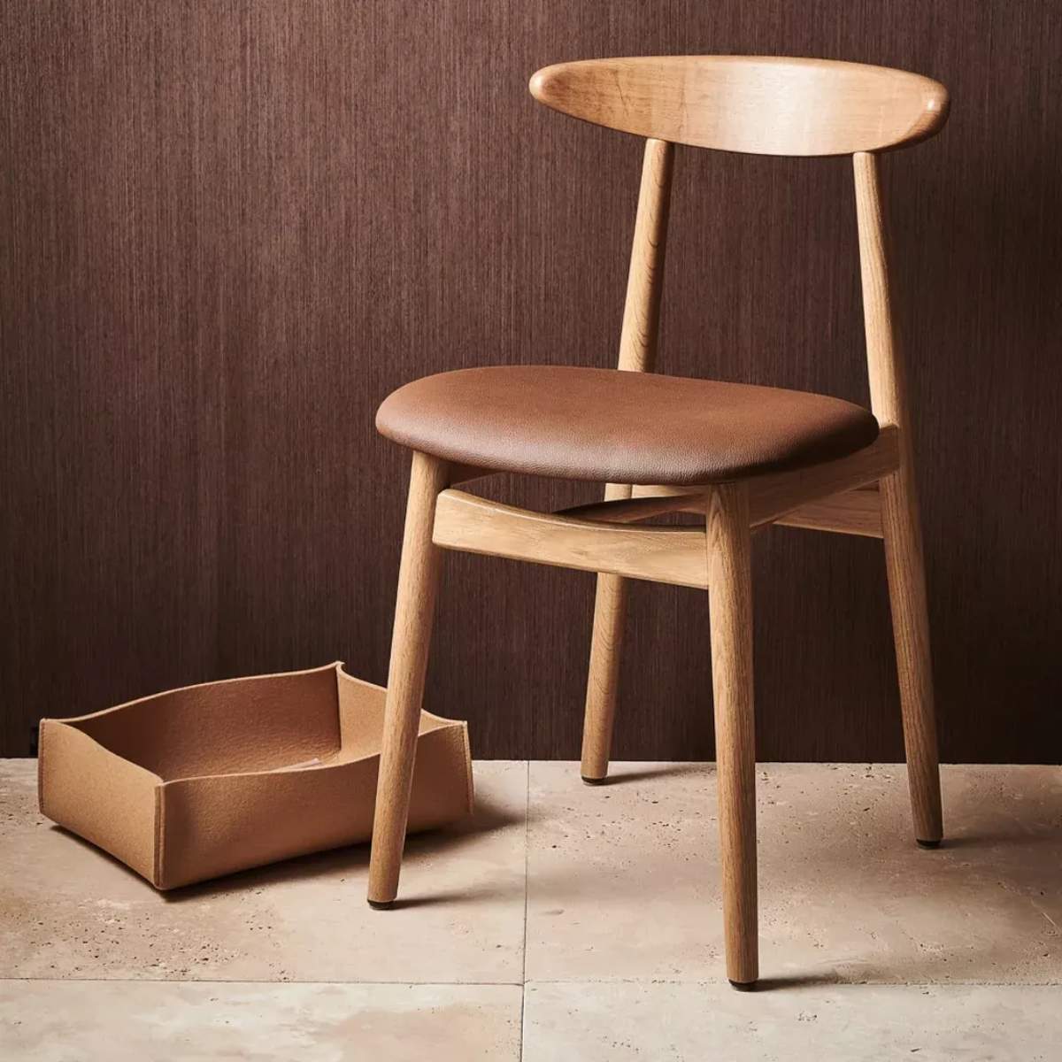 Vincent Shepherd Teo Oak Upholstered Dining Chair