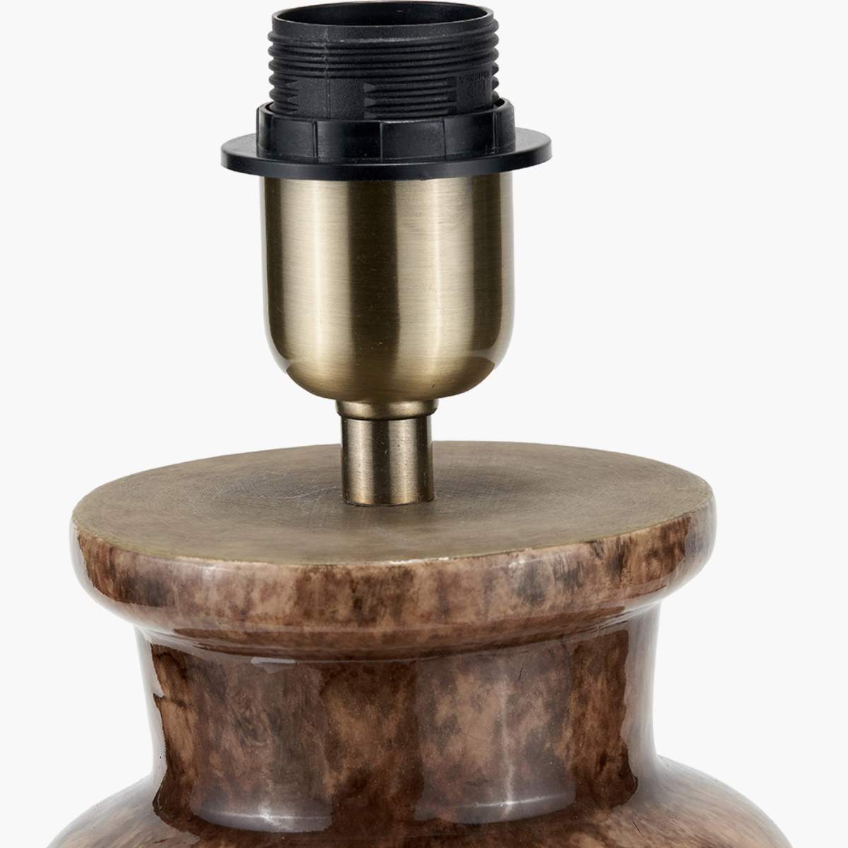 Pacific Lifestyle Theano Dot Design Brown Glaze Tall Table Lamp Base