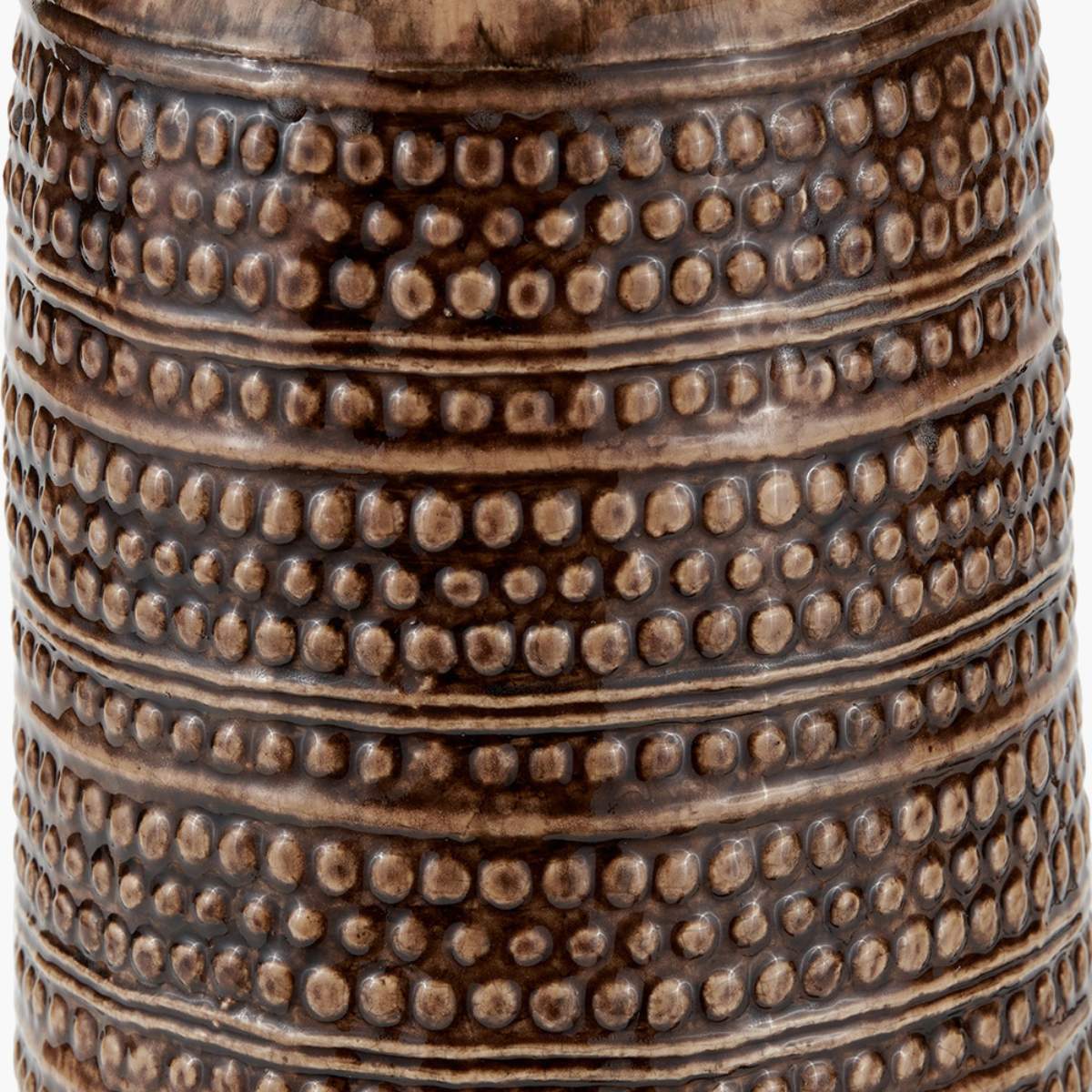 Pacific Lifestyle Theano Dot Design Brown Glaze Tall Table Lamp Base