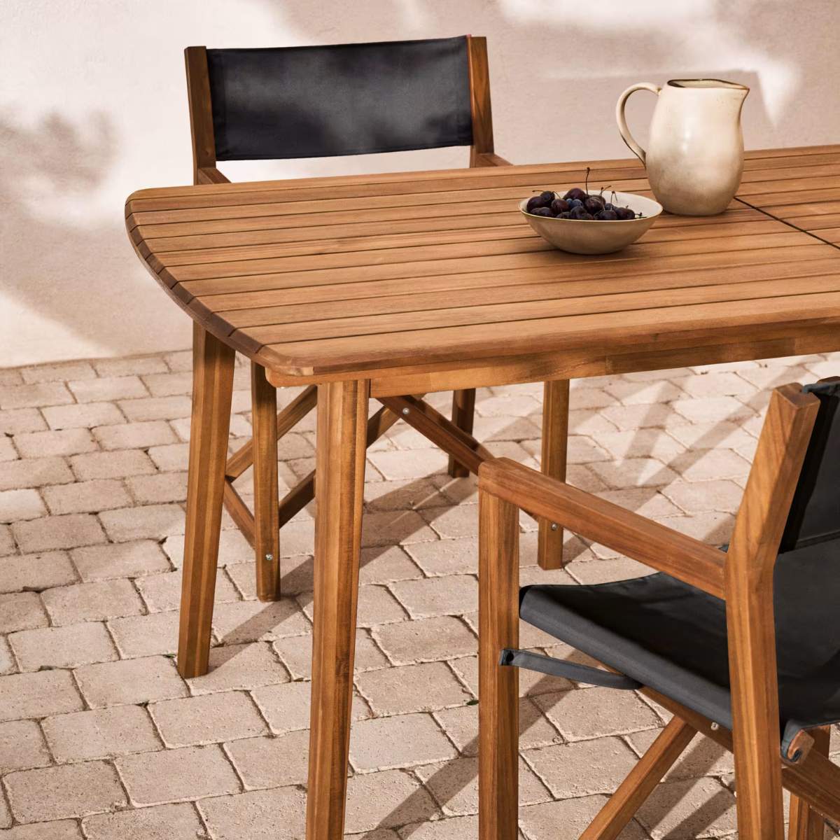 Kave Home Thianna extendable outdoor table made from solid acacia wood, 180 (240) x 90 cm FSC 100%