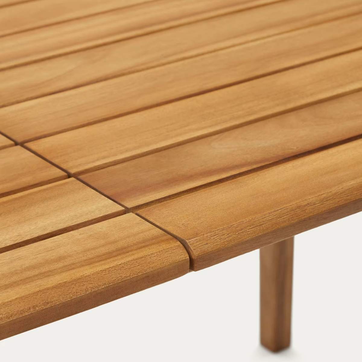 Kave Home Thianna extendable outdoor table made from solid acacia wood, 180 (240) x 90 cm FSC 100%
