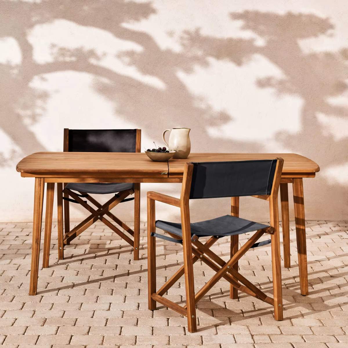 Kave Home Thianna extendable outdoor table made from solid acacia wood, 180 (240) x 90 cm FSC 100%