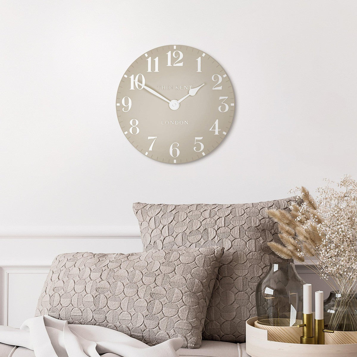 Thomas Kent 12'' Arabic Wall Clock Sand