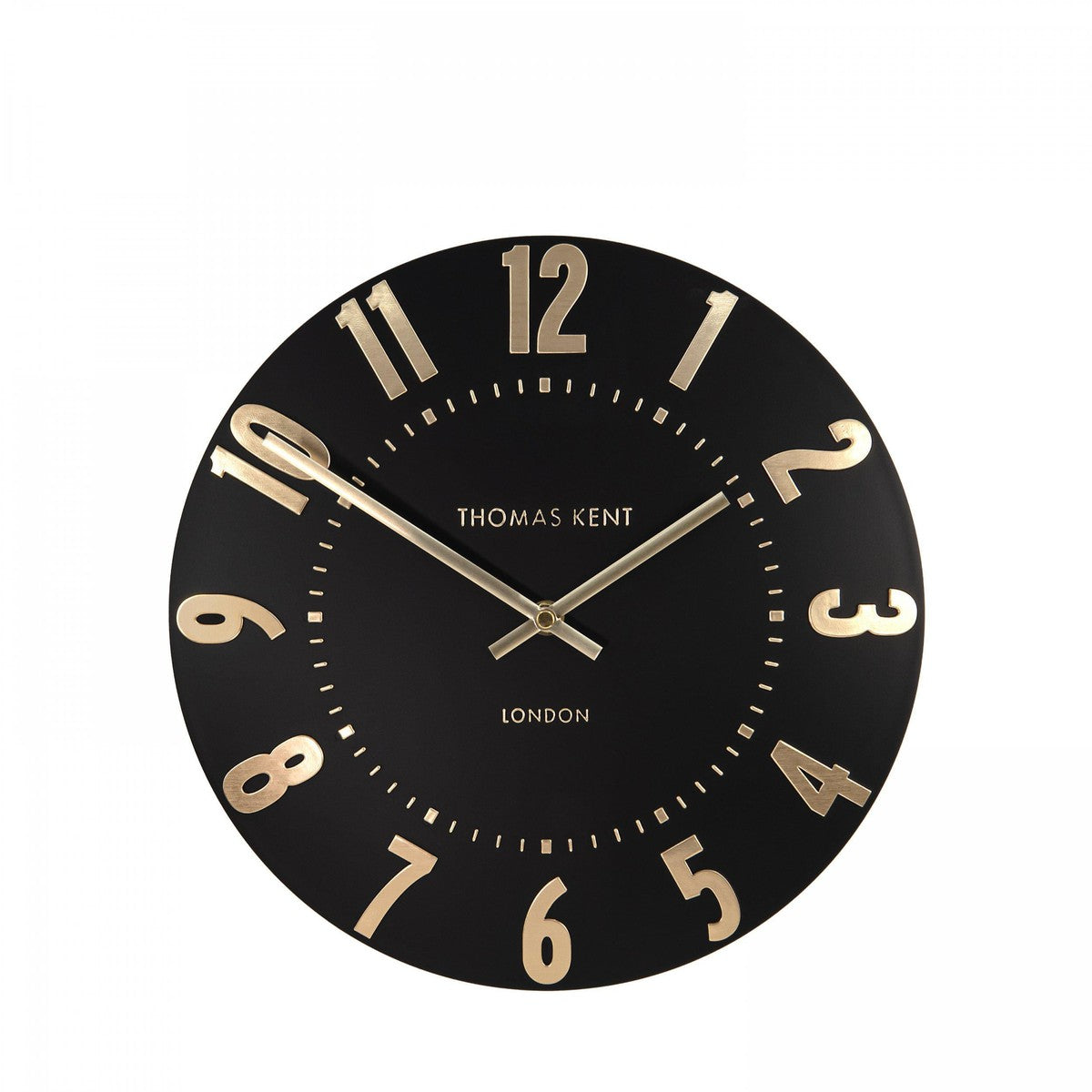 Thomas Kent 12'' Mulberry Wall Clock Noir