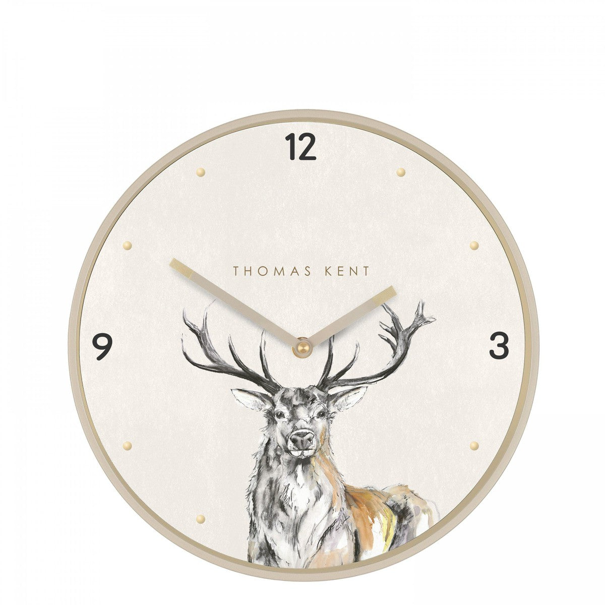 Thomas Kent 12'' Wild Stag Wall Clock